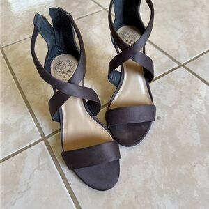 Vince Camuto Espresso Strappy Heels